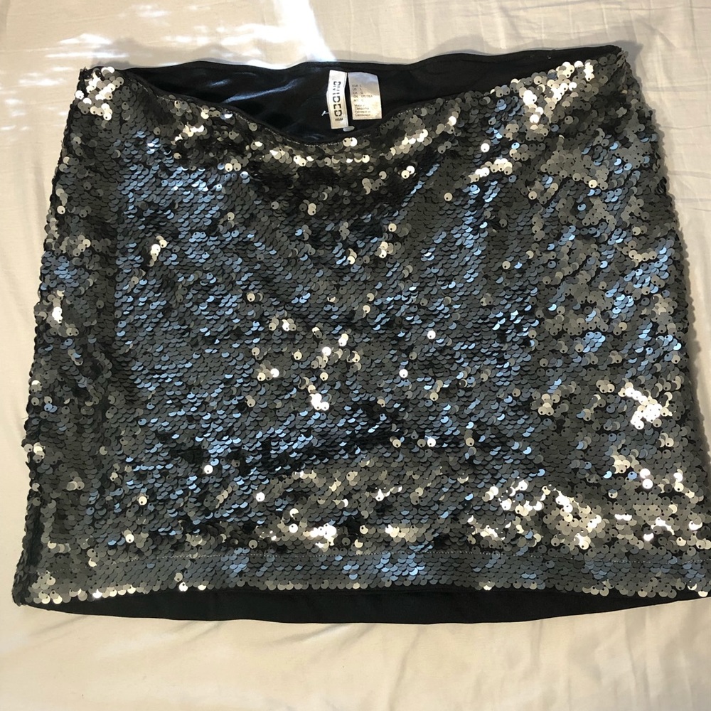 H&M Sequined Mini Skirt